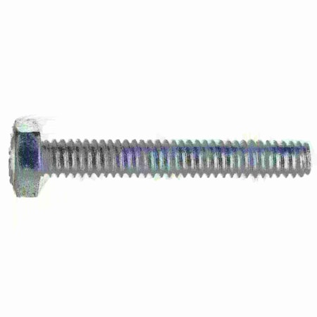 Grade 5, 1/4-20 Hex Head Cap Screw, Zinc Plated Steel, 1-3/4 In L, 8 PK